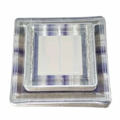 Cheapest ✔️ Posh Setting 60 Piece Combo Pack Blue and Silver Square Paper Plates Value Set (30 Servings) - Tie Dye 🎁
