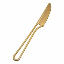 Flash Sale β Posh-Setting Disposable Shiny Metallic Gold Flatware - Modern π―