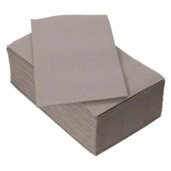 Outlet 🔔 Posh Setting Linen Like Disposable Paper Buffet Napkins 50 Pack - Gray 👍