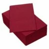 Promo 👍 Posh Setting Linen Like Disposable Paper Buffet Napkins 50 Pack - Bordeaux 😉