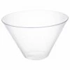 Wholesale 🌟 Posh Setting Clear Plastic Cone Shaped Salad Bowl - 2 Pack 🎁