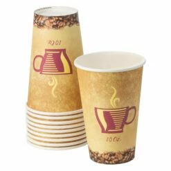 Promo 😍 Posh Setting Disposable 10 oz Paper Coffee Cups 🔔