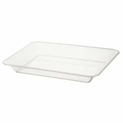 Brand new 🎉 Posh Setting Clear Plastic Rectangular Serving Tray - 2 Count 😀