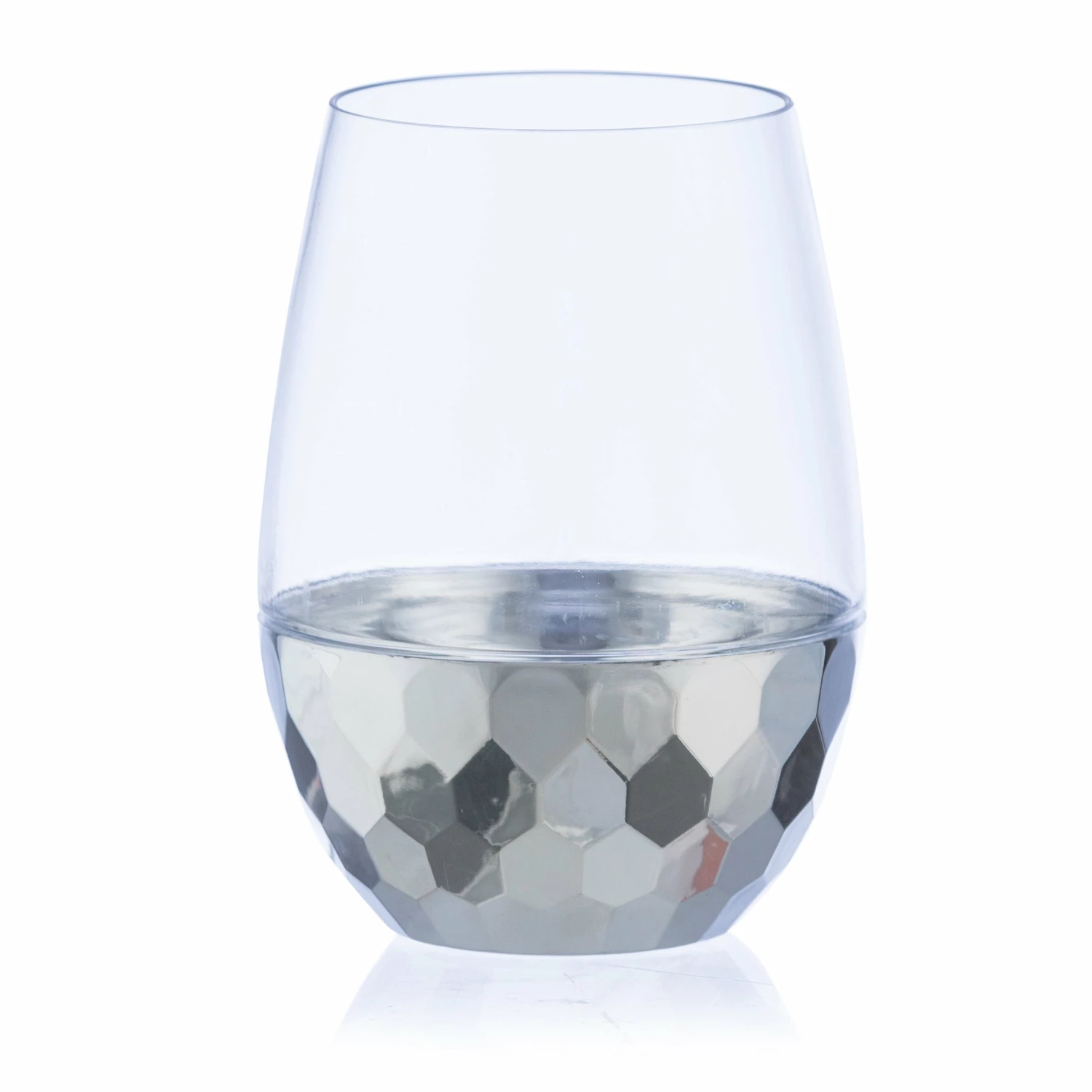 Cheapest β€οΈ Posh Setting 16 Oz Clear Stemless Wine Goblets with π¨ Hammered Silver Design 6 Pack π₯° 5 Cheapest β€οΈ Posh Setting 16 Oz Clear Stemless Wine Goblets with π¨ Hammered Silver Design 6 Pack π₯° - Image 3