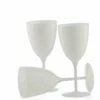 Promo ✔️ Posh Setting 7 Oz 1-Piece White Plastic Disposable Wine Goblet - 8 Pack ⭐