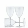 Discount 😀 Posh Setting 7 Oz 1-Piece Silver Glitter Plastic Disposable Wine Goblet - 8 Pack ⌛