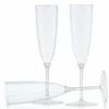Best deal 🔔 Posh Setting 6 Oz 1-Piece Clear Plastic Disposable Champagne Flutes - 8 Pack 👍 -Cheap poshsetting Store IMG 1358