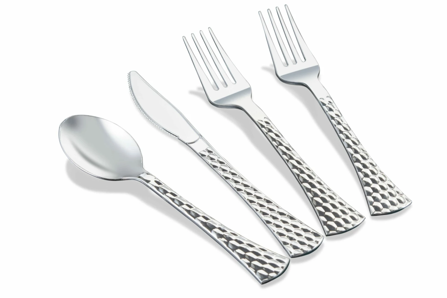 Promo 🤩 Posh Setting White and Gold/Silver Round Plastic Wedding Value Set (120 Servings) - Marble ❤️ 10 Promo 🤩 Posh Setting White and Gold/Silver Round Plastic Wedding Value Set (120 Servings) - Marble ❤️ - Image 8