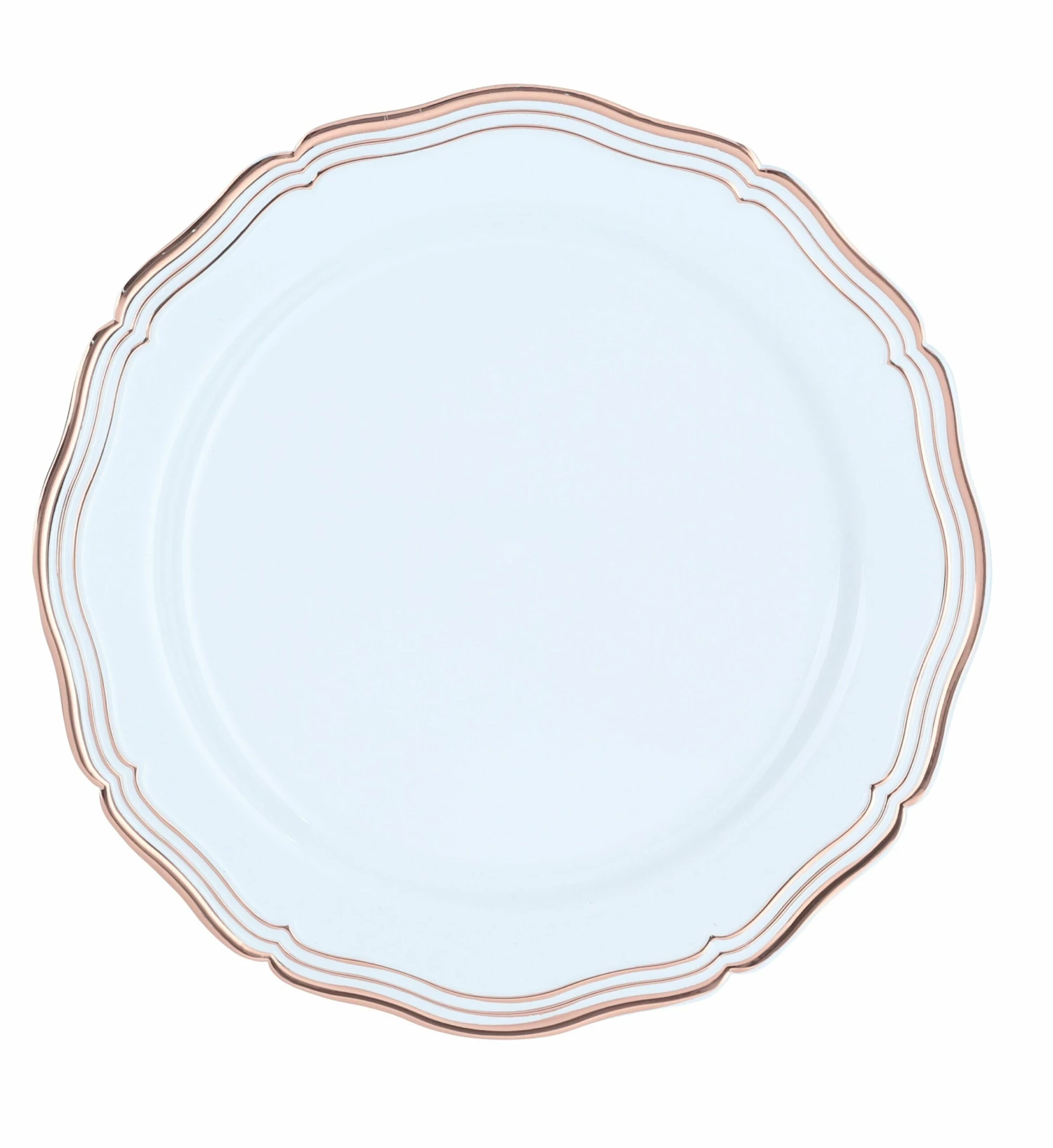 Best deal 🧨 Posh Setting 100 Piece Rose Gold and White Round Plastic Dinnerware and Silverware value set (20 Servings) - Aristocrat 🧨 6 Best deal 🧨 Posh Setting 100 Piece Rose Gold and White Round Plastic Dinnerware and Silverware value set (20 Servings) - Aristocrat 🧨 - Image 4