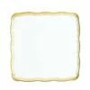 Cheap 🌟 Posh Setting 12 X 12 Inch Square White and Gold Rim Plastic Serving Tray 6 Pack 😍