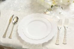 Promo π₯° Posh Setting 100 Piece White Round Plastic Dinnerware and Silverware value set (20 Servings) - Elegant β¨ 6 Promo π₯° Posh Setting 100 Piece White Round Plastic Dinnerware and Silverware value set (20 Servings) - Elegant β¨ -Cheap poshsetting Store N54A8892