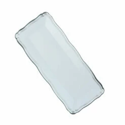 Cheapest 😉 Posh Setting 13.75 X 6 Inch Rectangle White and Silver Rim Plastic Serving Tray 🧨
