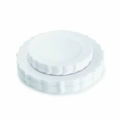 Promo π₯° Posh Setting 100 Piece White Round Plastic Dinnerware and Silverware value set (20 Servings) - Elegant β¨ 7 Promo π₯° Posh Setting 100 Piece White Round Plastic Dinnerware and Silverware value set (20 Servings) - Elegant β¨ -Cheap poshsetting Store Originals 493