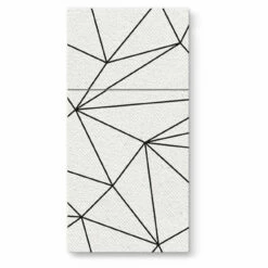 Best reviews of 🔔 Posh Setting Geometric Lines Airlaid White Pocket Napkin 1/8 Fold - 25 pack ✨