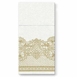 Buy 🔔 Posh Setting Royal Lace Airlaid Gold Pocket Napkin 1/8 Fold - 25 pack ✔️