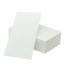 Promo 🎁 Posh Setting Linen Like Disposable Paper Buffet Napkins 40 Per Pack - White ⭐