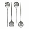 Flash Sale ✨ Posh Setting Novelty Collection Serving Spoon & Spork Silver - 4 Pack 🤩