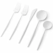 Top 10 ⌛ Posh Setting Noble Collection White Flatware Set 40 Count-Setting for 8 🔔