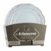 Best reviews of 🌟 Posh Setting 32 Piece Combo Pack Silver and White Round Plastic Dinnerware Value Set (16 Servings) - Aristocrat 🔥