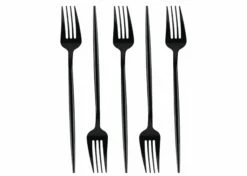 Outlet 😍 Posh Setting Novelty Collection Black Flatware 32 Count 🎉