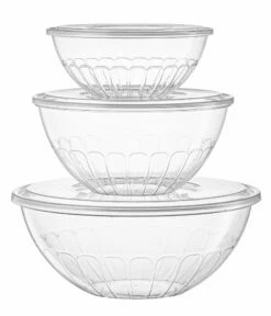 Cheap ⭐ Posh Setting Clear Salad Bowl With Lids - 3 Count 🔔 -Cheap poshsetting Store bigplasticbowlswithlids28628 ca3d6fbe d24e 4c80 87ee 2db7b6874b88