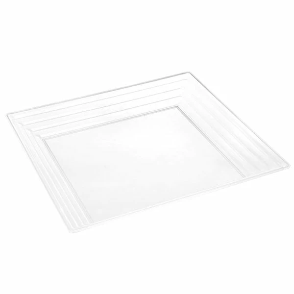 Brand new π― Posh Setting Clear Leveled Square Plastic Serving Tray - 2 Count π 3 Brand new π― Posh Setting Clear Leveled Square Plastic Serving Tray - 2 Count π