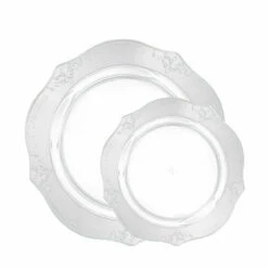 Buy β Posh Setting White or Clear Round Plastic Wedding Value Set (120 Servings) - Antique π 14 Buy β Posh Setting White or Clear Round Plastic Wedding Value Set (120 Servings) - Antique π -Cheap poshsetting Store clearcombo.3 8946560f 2686 4b6e 8c84 60db5c2d61b2