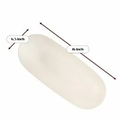 Top 10 ✔️ Posh Setting Ivory Plastic Oval Pebbled Serving Dish - 2 Pack 🌟 -Cheap poshsetting Store creambig