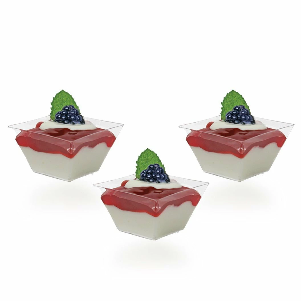 Discount 🔥 Posh Setting 1.5 oz Clear Plastic Angled Mini Square Bowl-12 Count ✨ 3 Discount 🔥 Posh Setting 1.5 oz Clear Plastic Angled Mini Square Bowl-12 Count ✨