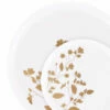 Hot Sale 🌟 Posh Setting 20 Pack White and Gold Round Plastic Dinnerware Set (10 Guests) - Garden 🌟