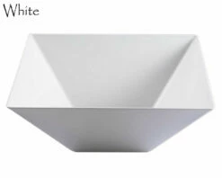 Best Pirce π Posh Setting White Plastic Square Salad Bowl - 3 Pack β