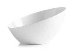 Promo 𧨠Posh Setting White Angled Plastic Serving Bowls - Serverware β€οΈ