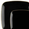 Cheapest 👏 Posh Setting 32 Pack Black and Gold Square Plastic Dinnerware Set (16 Guests) - Organic 🌟