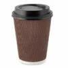 Coupon 🌟 Posh Setting Insulated Ripple Brown Paper Coffee Cups with Lids 🎁 -Cheap poshsetting Store ripplebrown fb1c501b 308a 4c81 8015 263a8a6b4d19