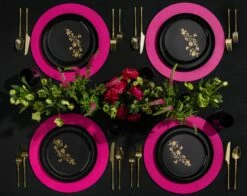 Hot Sale 🧨 Posh Setting 20 Pack Black and Gold Round Plastic Dinnerware Set (10 Guests) - Garden Edge 👏 -Cheap poshsetting Store rsz 1dsc 8560 edit 0208afa8 0de5 4c22 9a76 b898edd3ee15
