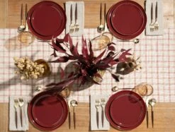 New 💯 Posh Setting Noble Collection Gold And Wood Red Flatware Set 40 Count-Setting for 8 👏 -Cheap poshsetting Store rsz main edit 2