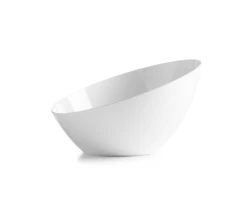 Promo 🧨 Posh Setting White Angled Plastic Serving Bowls - Serverware ❤️ -Cheap poshsetting Store singlewhiteclear 6d7f410f 3075 42c4 be99 c57ce1cee021