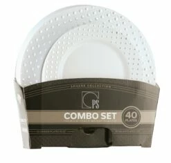 Outlet π Posh Setting 40 Piece Combo Pack White and Silver Round Plastic Dinnerware Value Set (20 Servings) - Sphere π€© 7 Outlet π Posh Setting 40 Piece Combo Pack White and Silver Round Plastic Dinnerware Value Set (20 Servings) - Sphere π€© -Cheap poshsetting Store spheresilver