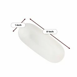 Buy 🎁 Posh Setting White Plastic Oval Pebbled Serving Dish - 2 Pack 👏 -Cheap poshsetting Store whitesmall